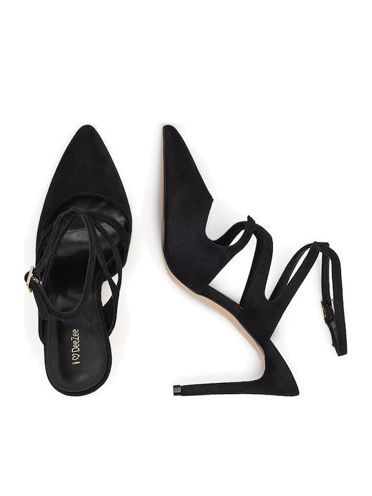 Pumps mit Riemchen Schwarz