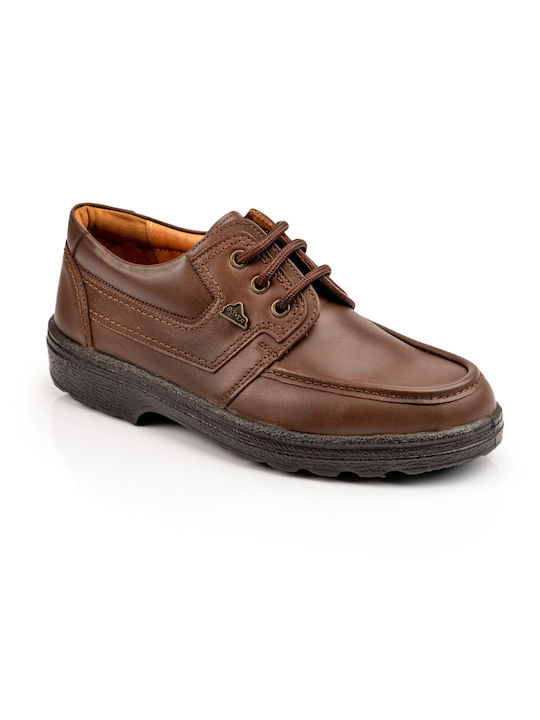 Boxer Men's Leather Casual Shoes Tabac Brown