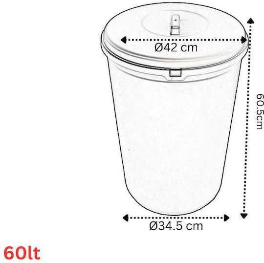 Viomes Waste Bins Green 60lt Viomes Waste Bins Green 60lt