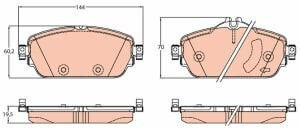 Trw Moto Disc Brake Pad Set