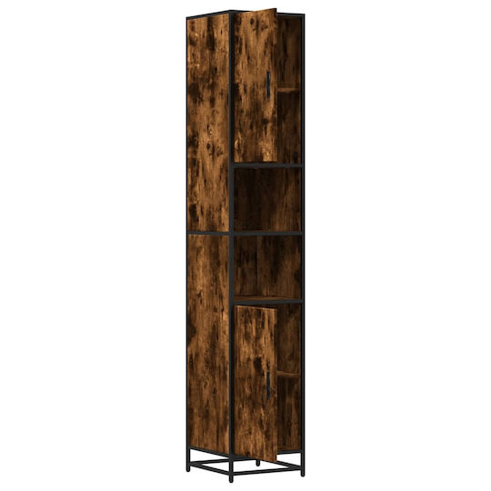 vidaXL Badezimmersäule Boden H35xB37.5xH188.5cm Eiche