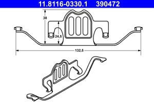 Brake Pad Set Ate