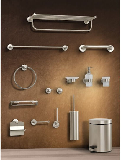 Sanco 91518 Inox Πιγκάλ Μπάνιου Ασημί Sanco 91518 Inox Πιγκάλ Μπάνιου Ασημί