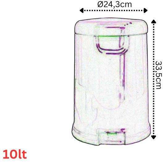 Bega Plast Βεργίνα Πλαστικό Καλαθάκι Μπάνιου 6lt Bega Plast Βεργίνα Πλαστικό Καλαθάκι Μπάνιου 6lt