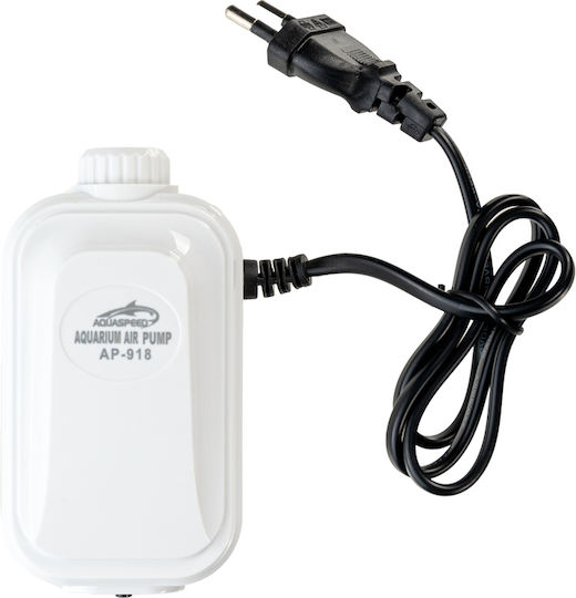 Aquarium Air Pump Single Outlet 3w Flow Rate Controller Maximum 210lt/h Aquaspeed M6xL12xH5cm