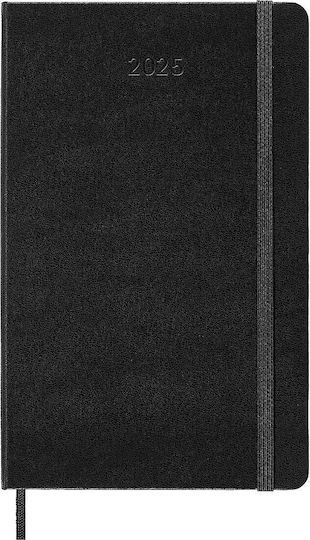 Moleskine Large Daily Agendas 2025 Black 13x21cm