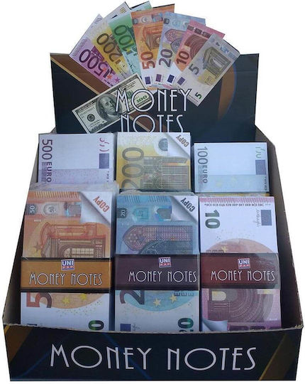 Uni Pap Money Notes 500€ Μπλοκ Σημειώσεων 70 Φύλλων Καρέ Ροζ