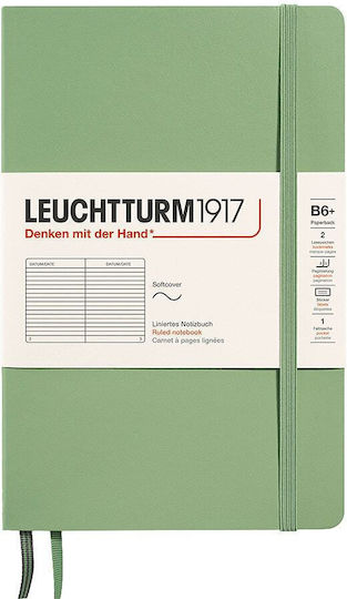Leuchtturm1917 Σημειωματάριο B6 61 Φύλλων Ριγέ Πράσινο