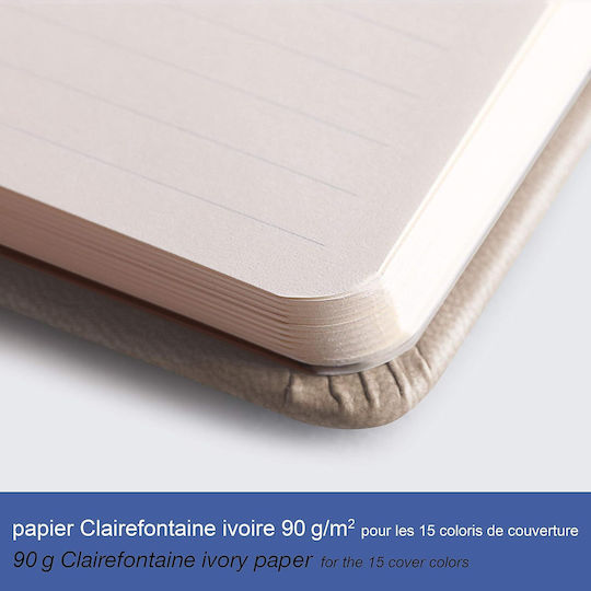 Rhodia Carnet 96 Foi A5 Cu dungi cu Elastic și Suport pentru Stilou Albastru