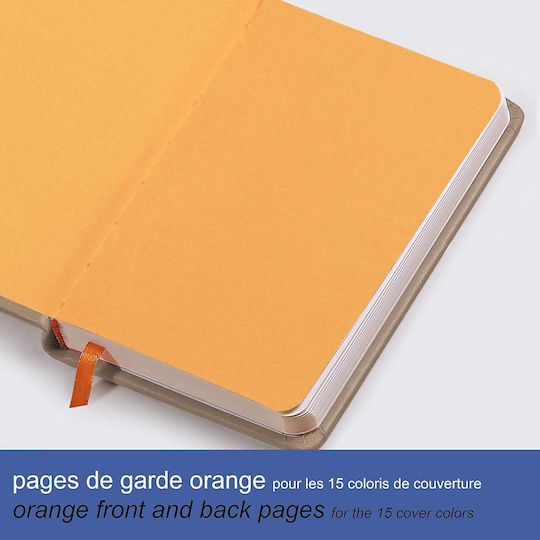 Rhodia Carnet 96 Foi A5 Cu dungi cu Elastic și Suport pentru Stilou Albastru