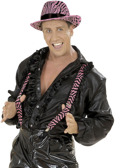 Karneval Hosenträger Rosa 1Stück