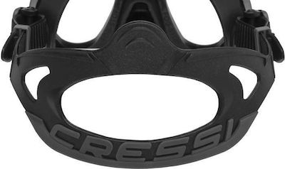 CressiSub Μάσκα Θαλάσσης Silicone Atom in Black color DS525050