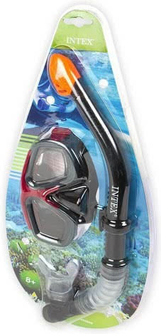 Intex Intex Tauchmaske mit Schnorchel Surf Rider Rot/Schwarz