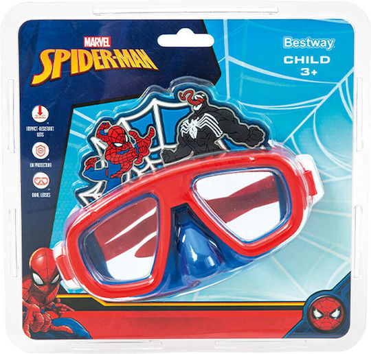 Μασκα Θαλασσης Παιδικη Spiderman Bestway Summertiempo 622881