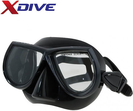 XDive Specta Tauchmaske aus Silikon Schwarz