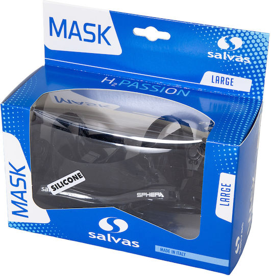 Salvas Salvas Silicone Diving Mask Sphera Black