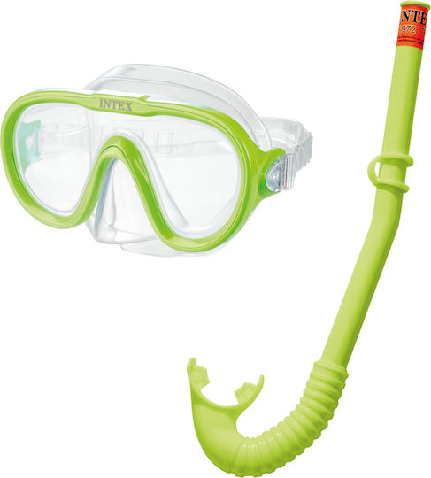 Intex Водолазна Маска със Шнорхел за Деца Reef Rider Синя