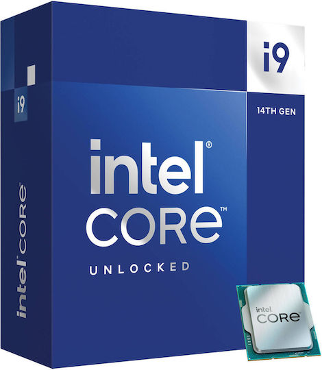 Intel Core i9-14900K 2.4GHz Επεξεργαστής 24 Πυρήνων για Socket 1700 σε Κουτί