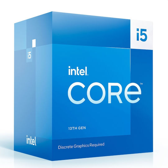 Intel Core i5-13400F 1.8GHz Процесор 10 Ядра за Сокет 1700 в Кутия с Включва Охладител