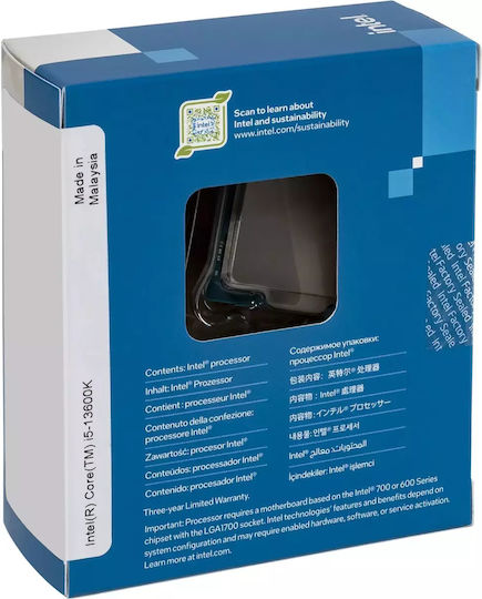 Intel Core i5-13600K 2.6GHz Processor 14 Core for Socket 1700 in Box