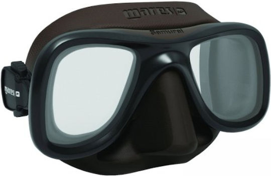 Mares Μάσκα Θαλάσσης Σιλικόνης Samurai Χ Black / Brown