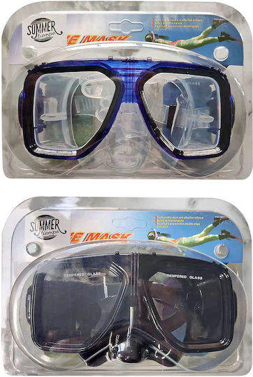 Summertiempo Black Silicone Diving Mask