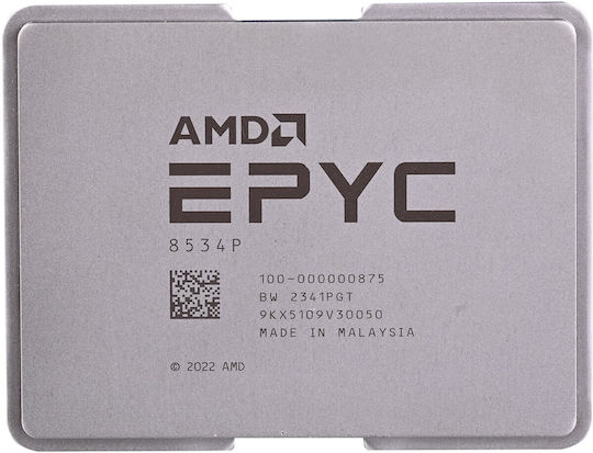 AMD Epyc 8534P 2.3GHz Επεξεργαστής 64 Πυρήνων για Socket SP6 Tray