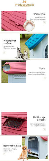 Dog House Plastic Outdoor Gray