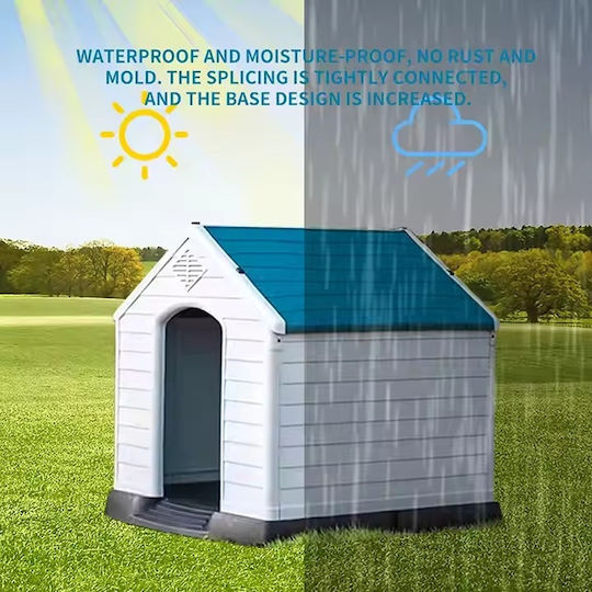 Dog House Plastic Outdoor Gray