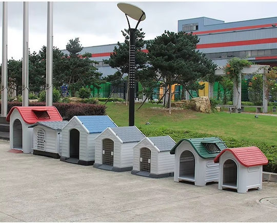 Dog House Plastic Outdoor Gray