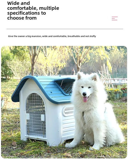 Dog House Plastic Outdoor Gray