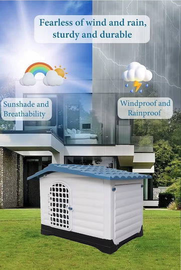Dog House Plastic Outdoor Gray