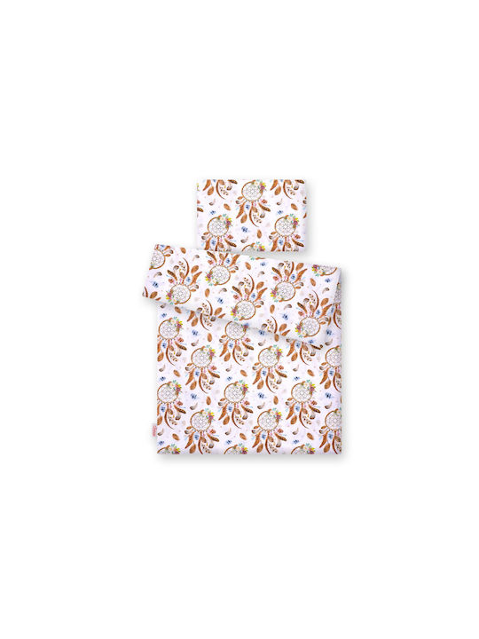 Bobono Kids Duvet Cover Single Cotton White 100x135cm