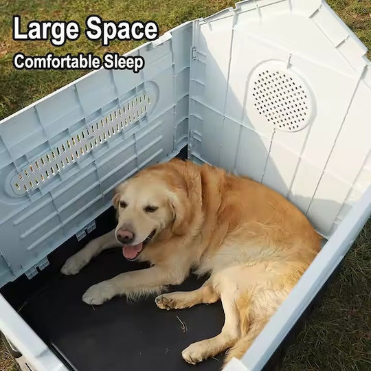 Dog House Plastic Outdoor Gray