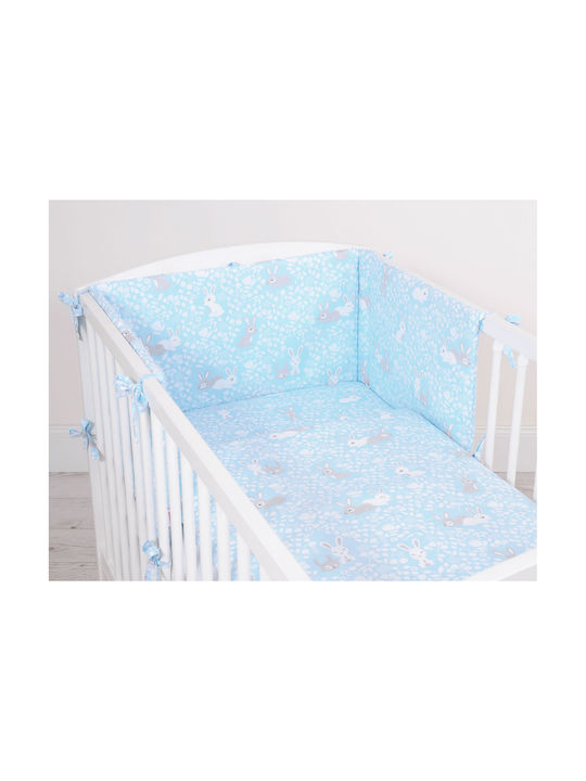 Bobono Set Kinderbettbezug Einzel mit Kissenbezug Blue 100x135cm