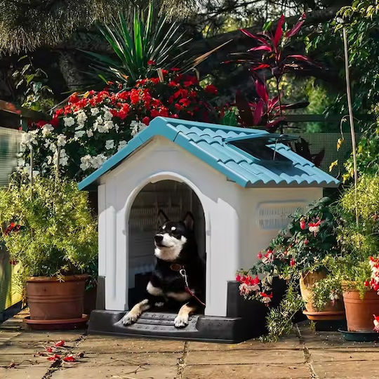 Dog House Plastic Outdoor Gray