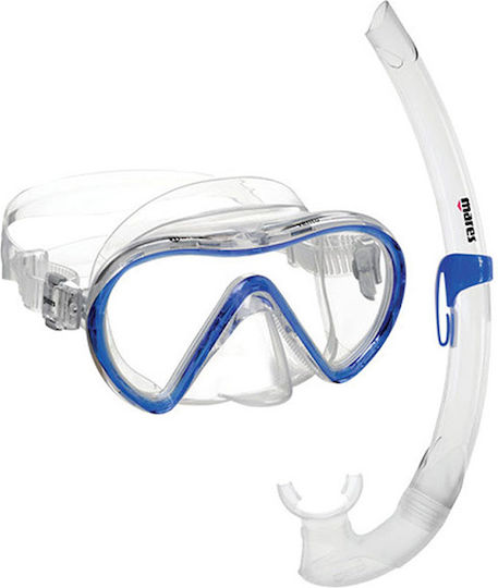 Mares Μάσκα Θαλάσσης Silicone with Snorkel Vento Transparent / Blue