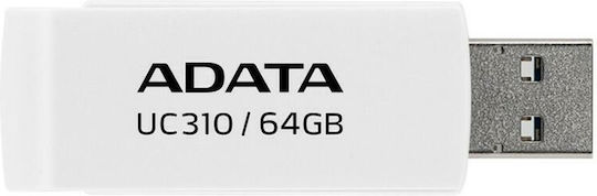 Adata Uc310 64GB USB 3.2 Stick Λευκό