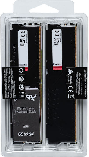 Kingston Fury Beast DDR5 με Module 1x32GB και Ταχύτητα 6800 για Desktop