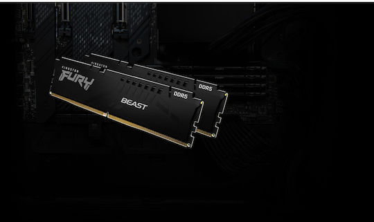 Kingston Fury Beast DDR5 με Module 1x32GB και Ταχύτητα 6800 για Desktop