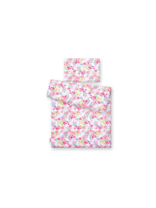 Bobono Set Kinderbettbezug Rosa 90x120cm