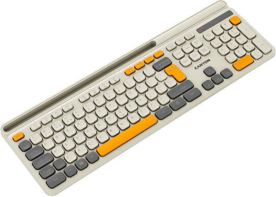 Canyon HKB-W03 Kabellos Nur Tastatur Englisch US Beige