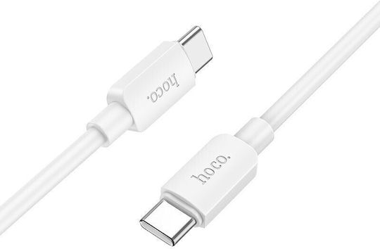 Hoco X96 Hyper USB 2.0 Cable USB-C male - USB-C 60W White 0.25m