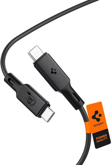 Spigen USB 3.2 Video Cable USB-C Male - USB-C 240W PD Black 1.2m ACA06840