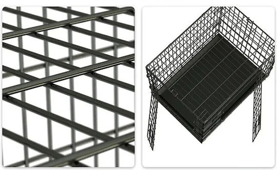 Black Dog Transport Cage 76x53x57cm