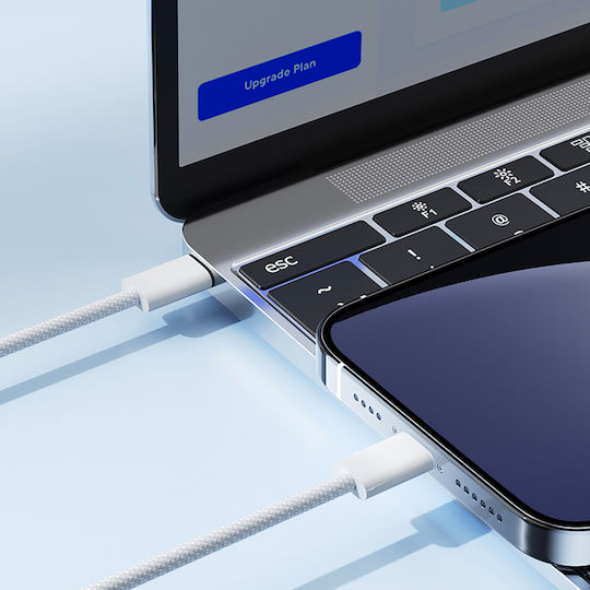 Joyroom Ben Series Braided USB-C to Lightning Cable 30W White 1m