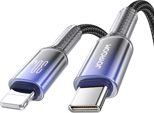 Joyroom Series Braided USB-C to Lightning Cable 30W Black 1.2m