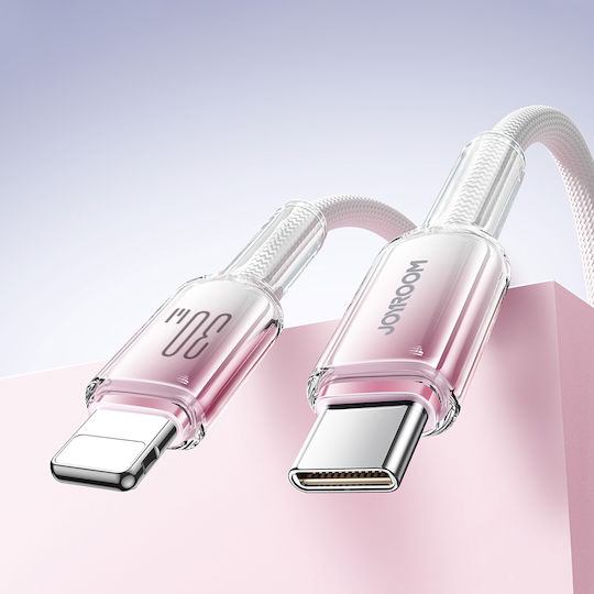 Joyroom Series Braided USB-C to Lightning Cable 30W Λευκό 1.2m