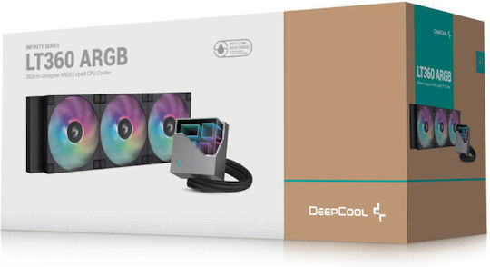 Deepcool LT360 Water Cooling AIO CPU With 3 Fans 120mm And ARGB Lighting