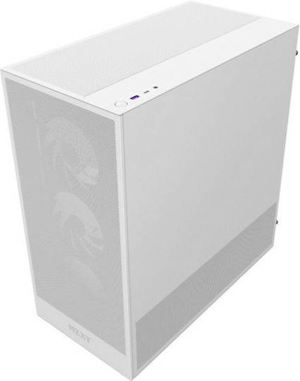 NZXT H5 Flow RGB Gaming Midi Tower Κουτί Υπολογιστή Λευκό